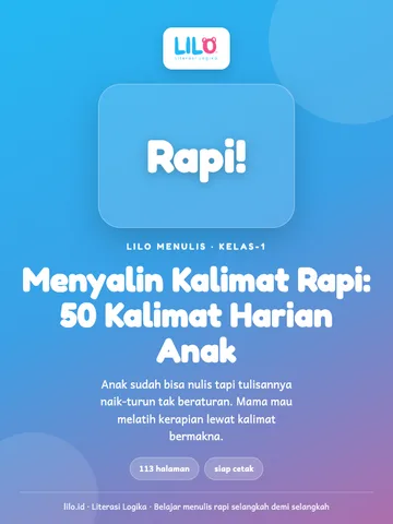 Menyalin Kalimat Rapi