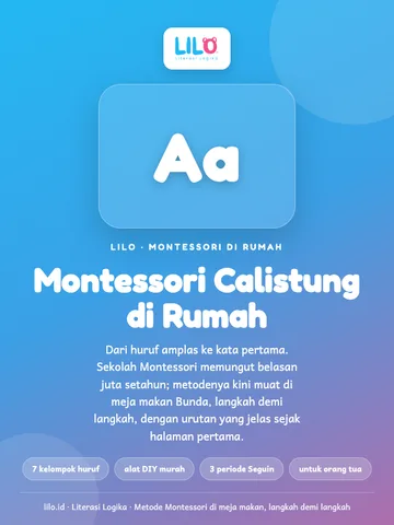 Montessori Calistung di Rumah