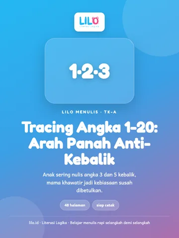 Tracing Angka 1-20